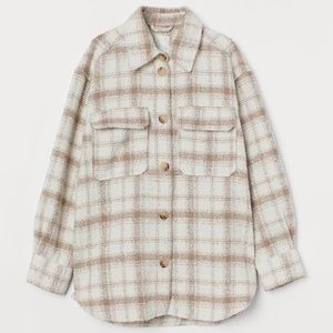 H&M Plaid Shirt Jacket